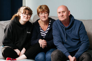 Nathan's sister, Hannah Fleetwood, mother, Carol Fleetwood, and father, Ges Fleetwood