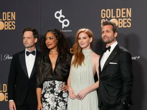 Supporting image for story: Suits cast reunites on stage at Golden Globes