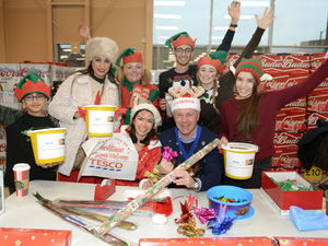 Supporting image for story: Walsall mayor gets festive for charity at local superstore 