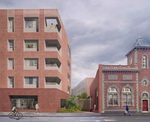 Visualisation of the proposed Jewellery Quarter development in Birmingham. Taken from Design and Access Statement prepared by BPN Architects on behalf of Hanehouse