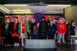 It was a time for festive songs on stage. Photo: Kennett Photography