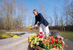 Hundreds of people attended the ceremony at the National Memorial Arboretum to lay a floral tribute to those lost



