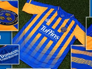 Supporting image for story: Shrewsbury Town reveal 2020/21 home kit as blue and amber stripes return