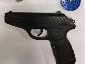 Supporting image for story: 'Very realistic' BB gun recovered in Telford drugs raid