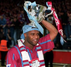 Dalian Atkinson with the Coca Cola Cup in 1994