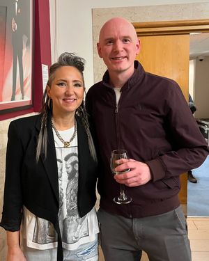 Dave with KT Tunstall, following their collaboration at the 2025 Eisteddfod.