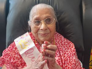Supporting image for story: Woman celebrates 100th birthday with her nine children and 26 grandchildren