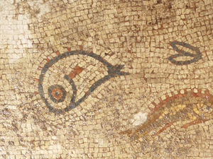 Supporting image for story: Stunning mosaic uncovered by experts in Roman city dig in Shropshire 