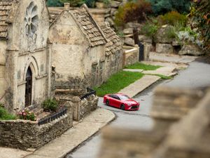 Supporting image for story: Toyota hydrogen-powered RC car hits the miniature test track