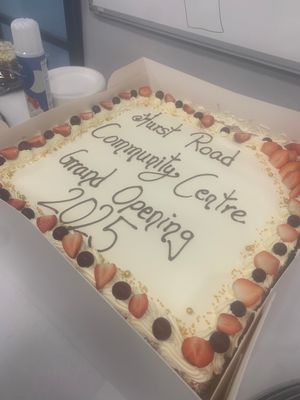 A beautiful commemorative cake for the centre opening
