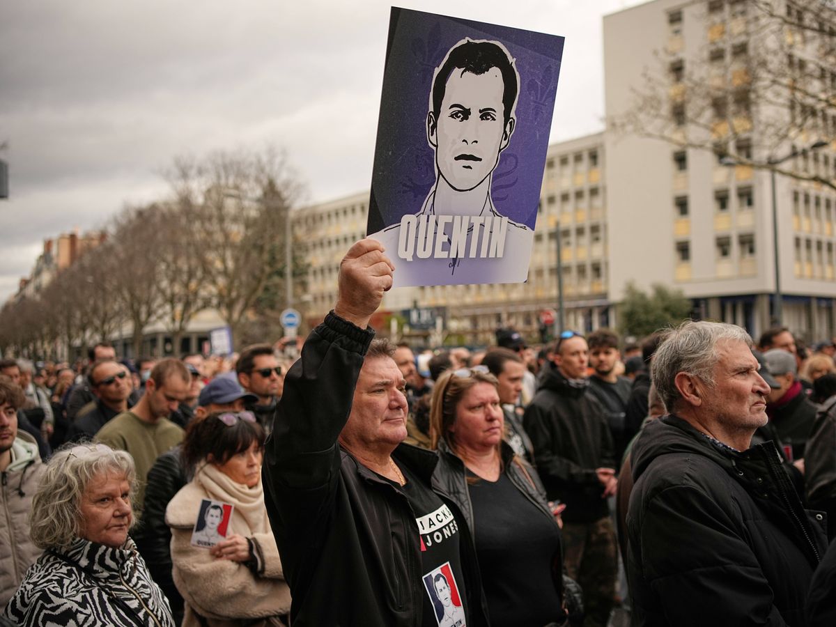 Hundreds march in Lyon in protest over activist’s killing as Macron urges calm Hundreds march in Lyon in protest over activist’s killing as Macron urges calm