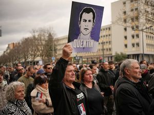 Supporting image for story: Hundreds march in Lyon in protest over activist’s killing as Macron urges calm