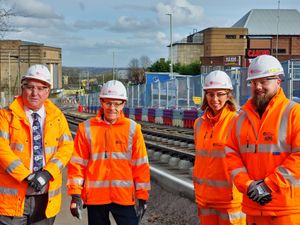 Supporting image for story: First section of Dudley tram line installed 20 months after Metro extension began