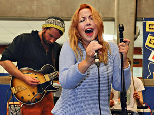 Supporting image for story: Fallen angel: Charlotte Church in Wolverhampton sports hall gig to drum up support