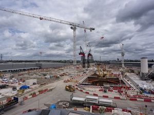 A construction site of the HS2 project