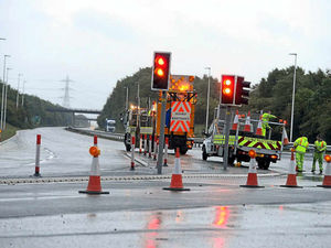 Supporting image for story: Video: Overnight road closures begin on A5 between Shrewsbury and Telford