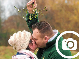 Supporting image for story: Tenbury Wells mistletoe auction starts with a kiss