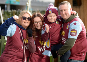 The Huggins family from Northfield. Mum Kirsty, Leah, aged 14, Alfie aged 8 and dad Pete...