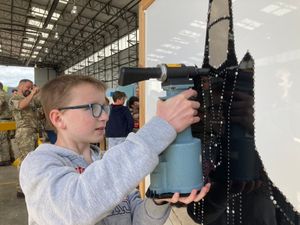 Supporting image for story: Mechanic keep the planes in the skies