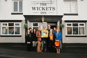 The defibrillator has been installed at The Wickets Inn Wellington.