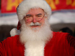 Supporting image for story: Santa Claus joins Llanfair Caereinion Christmas lights switch-on