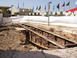 Supporting image for story: Old railway turntable from area found in Israel