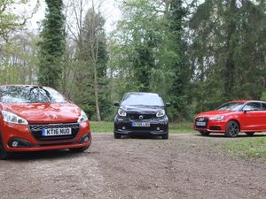 Supporting image for story: Comparison test – Peugeot 208 GTI V Audi S1 V Smart ForTwo Brabus