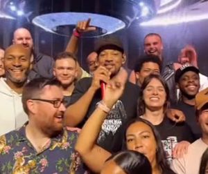 Will Smith  posing with delighted fans at Wolverhampton's The Halls
