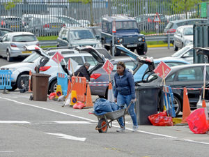 Supporting image for story: GALLERY: Busy tips reopen as coronavirus lockdown measures eased 