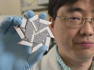 Supporting image for story: This paper battery works on spit and could provide an eco-friendly option for the future