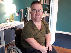 Supporting image for story: Oswestry wheelchair user in call for improved access