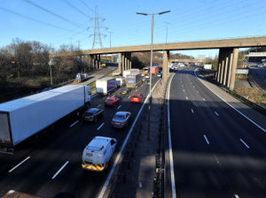 Supporting image for story: M6 reopens after man dies following fall from bridge onto motorway