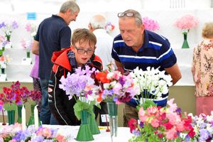 George Evans, 15, and Keith Evans from Oswestry