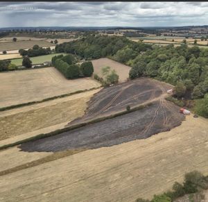 The scene of the blaze near Claverley. Picture: Shropshire Fire and Rescue Service