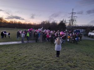 Supporting image for story: Scores turn out to see balloons released in memory of hospital worker who died aged 25