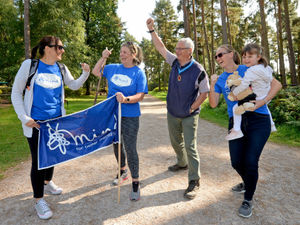 Supporting image for story: Brave Pc Claire Bond continues fundraising trip around Staffordshire