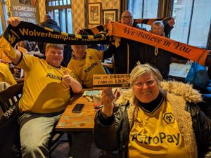 Supporting image for story: Black Country derby: Wolves fans gather before FA Cup clash with West Brom and share predictions