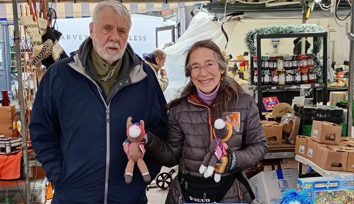 Ludlow market stallholder spends donkeys years raising &pound;190,000 for equine charity - selling footstools and false teeth