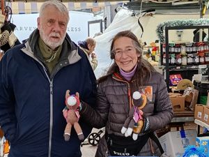Supporting image for story: Ludlow market stallholder spends donkey's years raising £190,000 for equine charity - selling footstools and false teeth