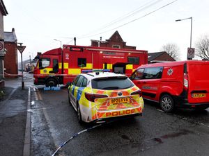 Supporting image for story: Fire service continuing to monitor scene of Wolverhampton factory fire as more roads set to reopen