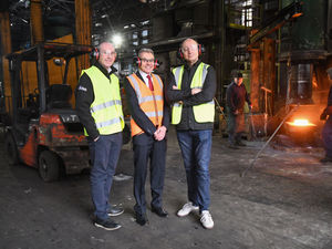 UKSE regional executive Mike Lowe, Brockhouse managing director Steve Walters and Select Business Finance Chris Jones