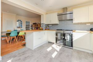 The kitchen diner has been extended