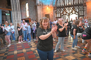 Revellers at Loopfest