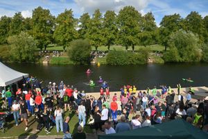 Lots of spectators enjoyed the Coracle World Championships in the sun in Shrewsbury