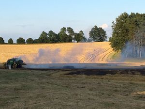 The scene of the fire. Picture: Bridgnorth Fire Station