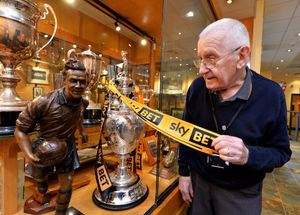 Historian Graham Hughes places Wolves’ latest trophy, the 2017/18 Championship title, into the cabinet
