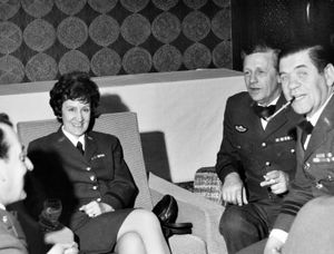 Margery at an officers' convention at RAF Rudloe Manor in Wiltshire in May 1971.