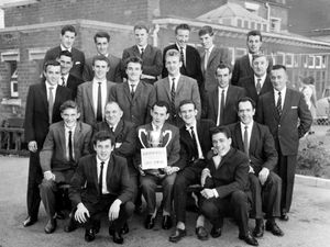 Supporting image for story: 'Government failing NHS as hospitals face winter crisis' - Your Letters and Albrighton FC lift the Wellington League first division trophy in a 1963 picture from the archive