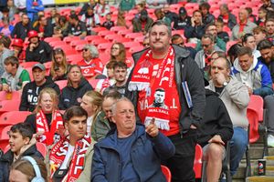 Walsall fans before the game
