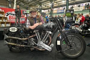 Television motorcycle expert Henry Cole was star guest at the show